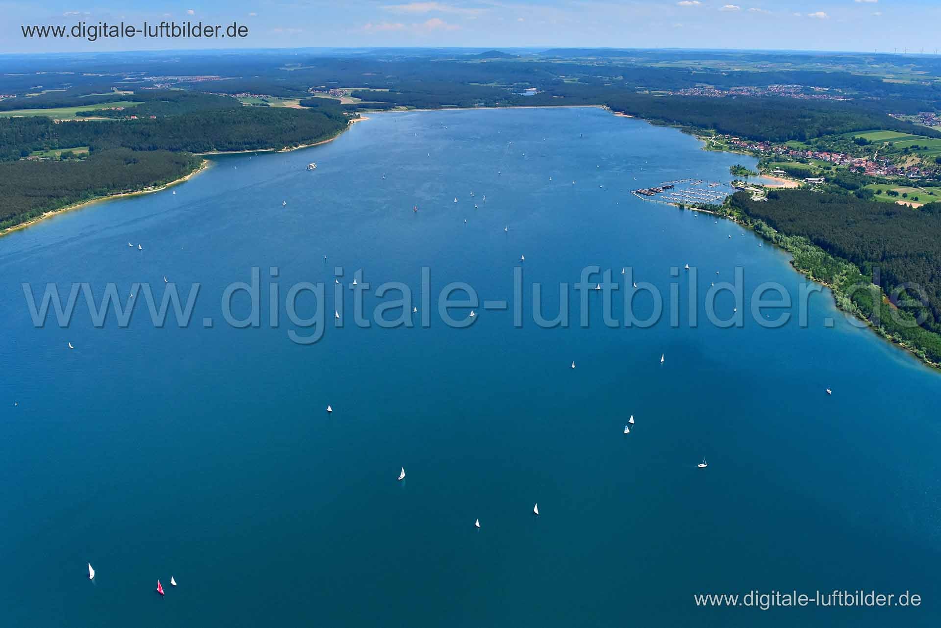 Luftaufnahme Brombachsee in Pleinfeld | Mittelfranken, Bayern