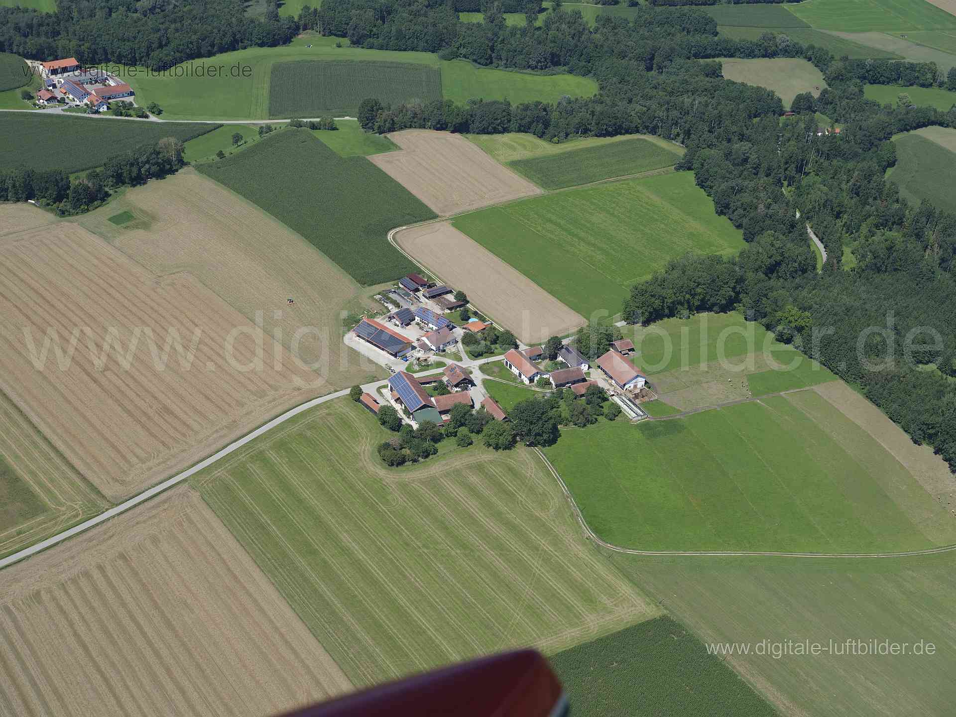 Luftaufnahme Holzhausen in Polling | Oberbayern, Bayern