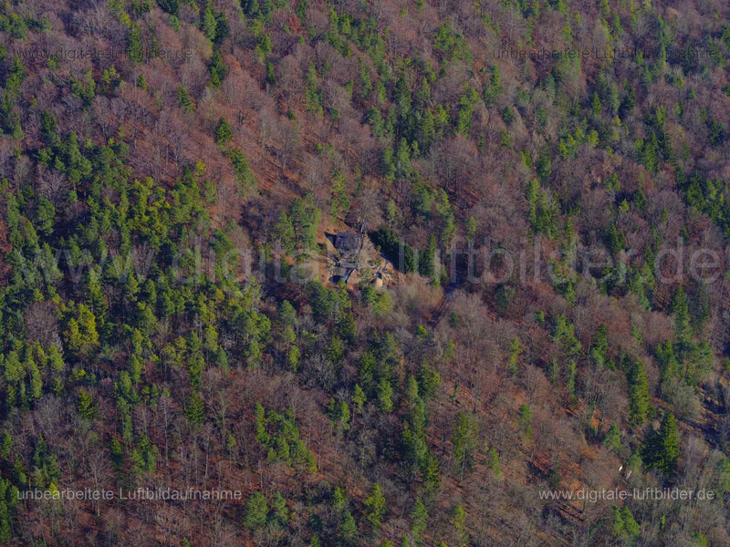 Luftaufnahme Haus im Wald in Poppberg | Mittelfranken, Bayern