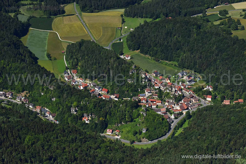 Luftaufnahme Tüchersfeld in Pottenstein | Oberfranken, Bayern