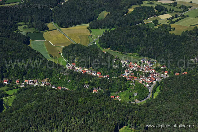 Luftaufnahme Tüchersfeld in Pottenstein | Oberfranken, Bayern