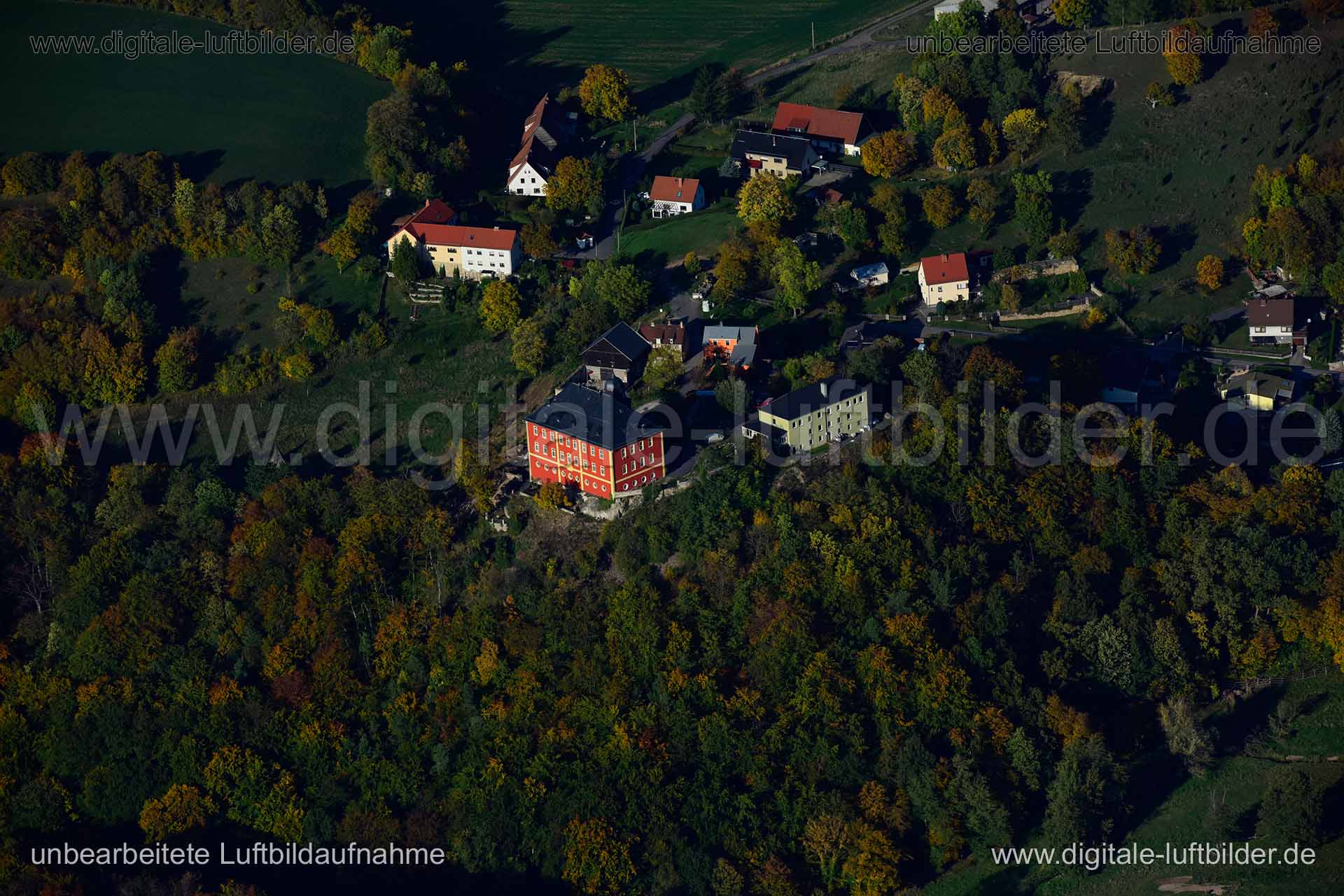 Luftaufnahme Barockschloss Brandenstein in Ranis | Thüringen, Thüringen