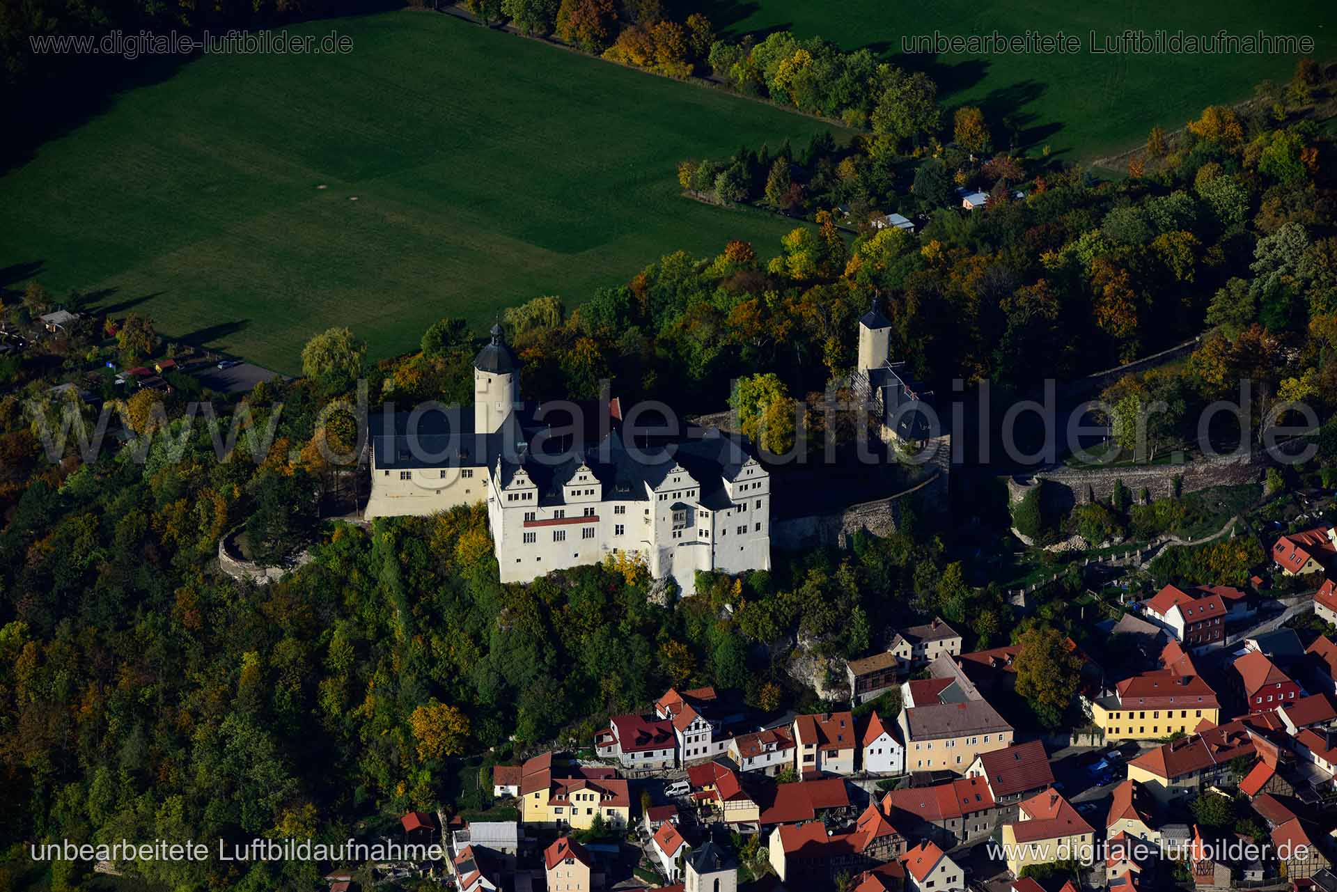 Luftaufnahme Burg Ranis in Ranis | Thüringen, Thüringen