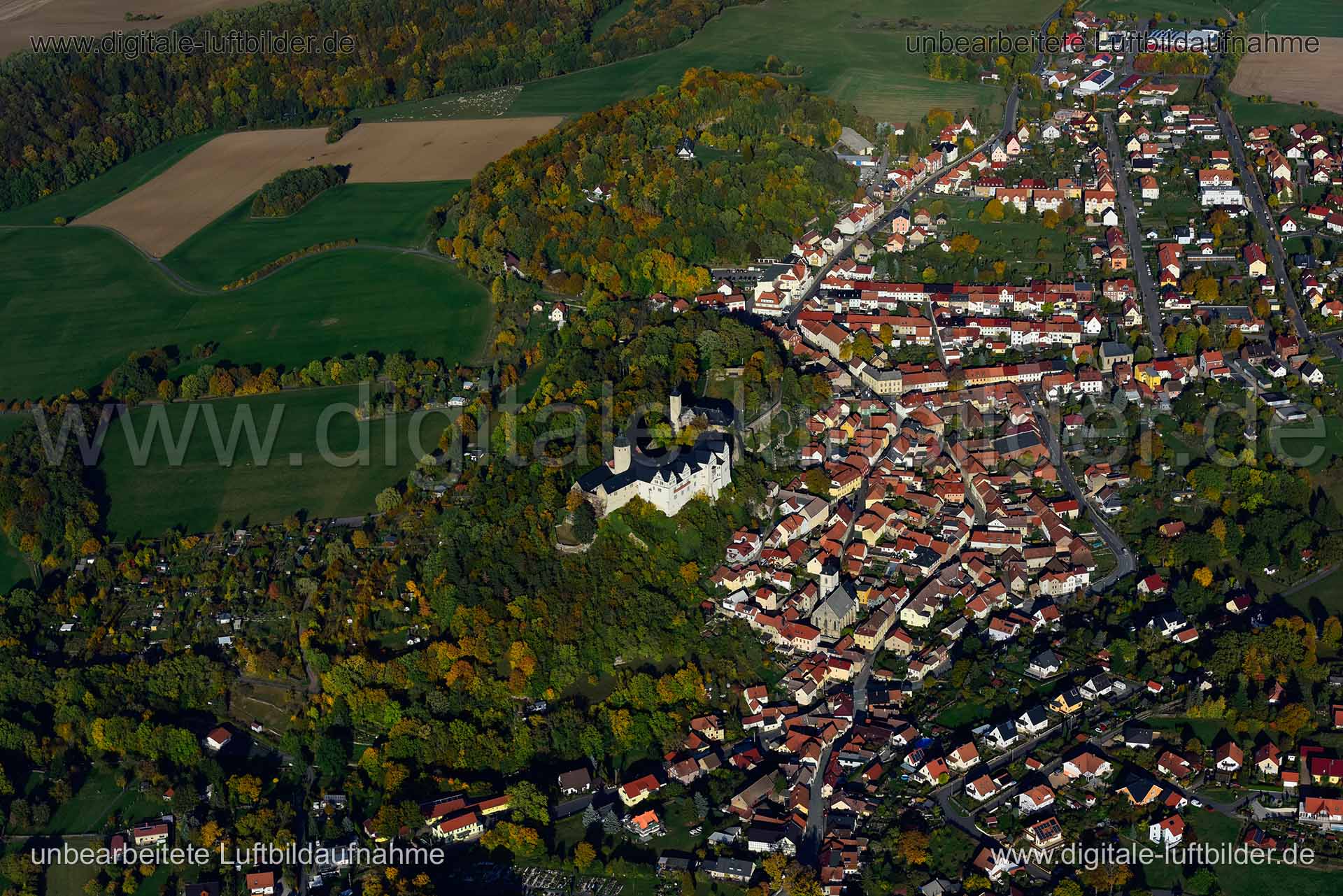Luftaufnahme Burg Ranis in Ranis | Thüringen, Thüringen