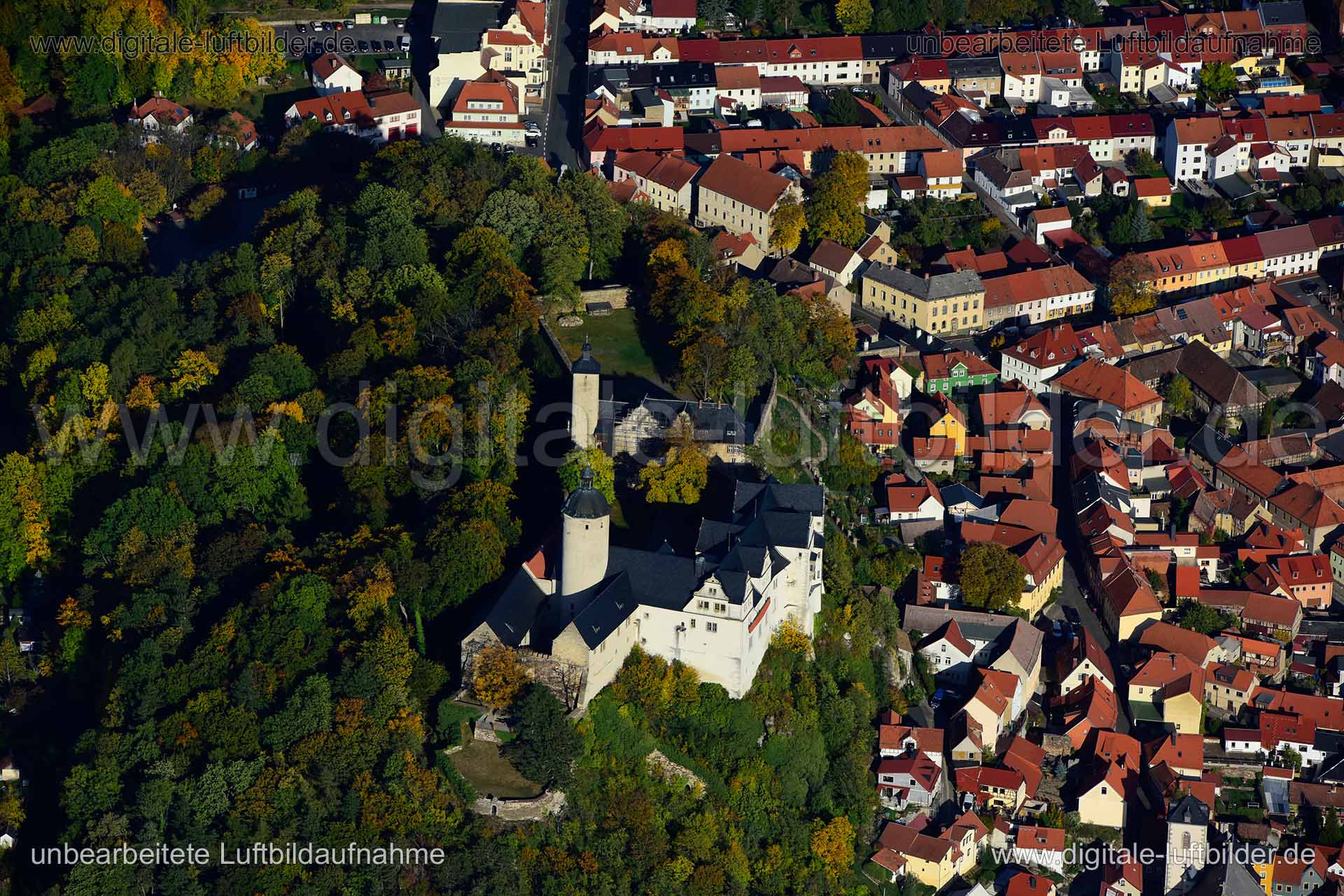 Luftaufnahme Burg Ranis in Ranis | Thüringen, Thüringen