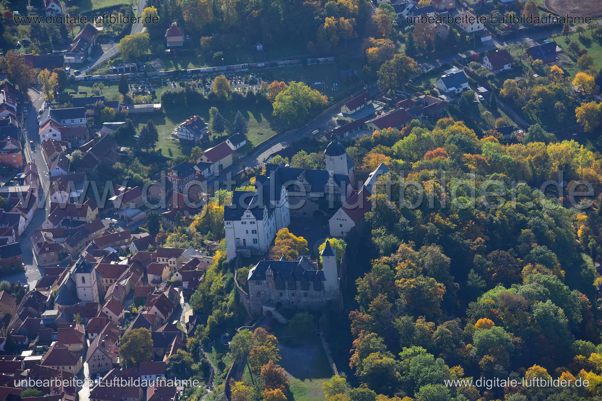 Luftaufnahme Burg Ranis in Ranis | Thüringen, Thüringen