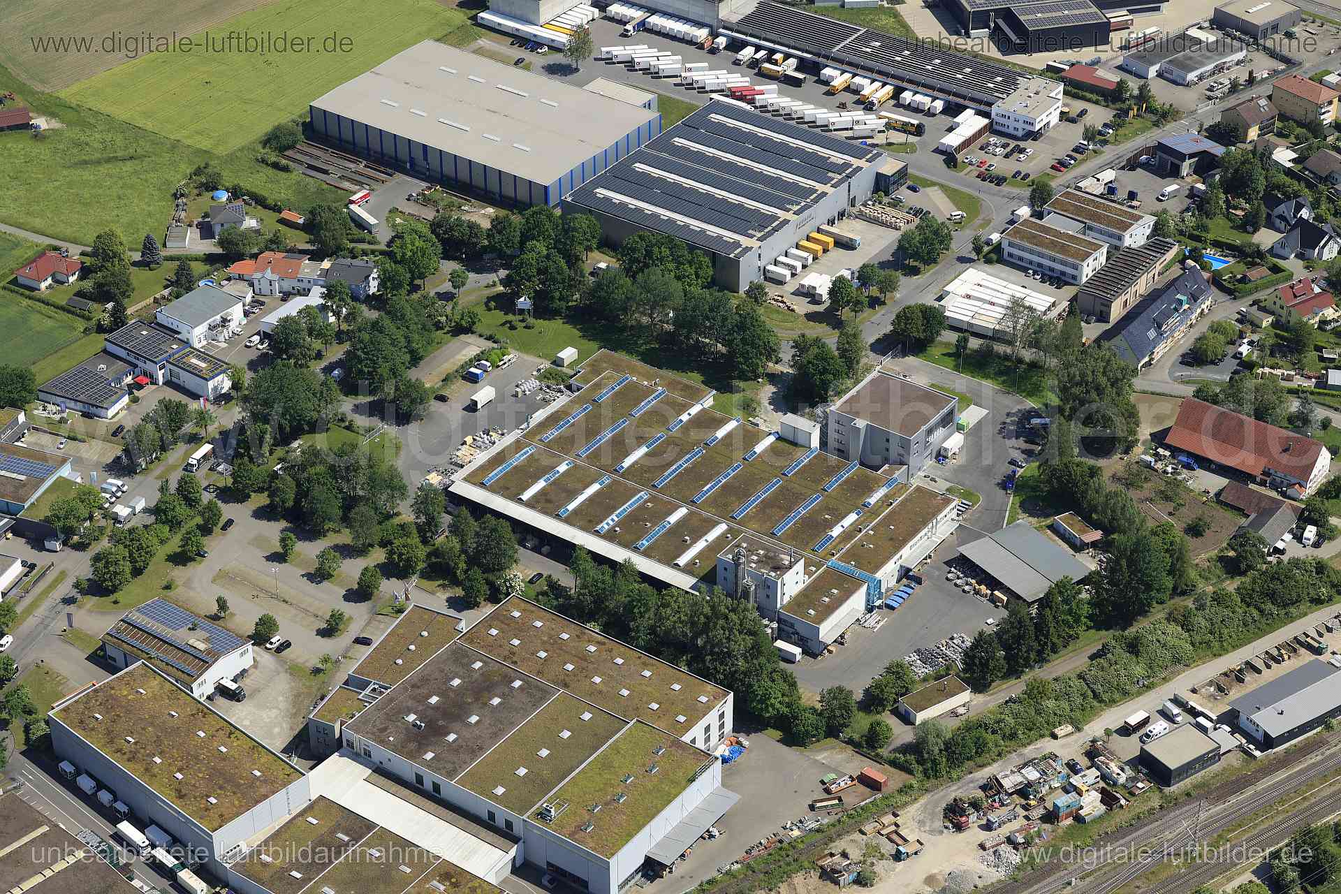 Luftaufnahme Gewerbegebiet Niederbiegen in Ravensburg | Raensburg, Baden-Württemberg