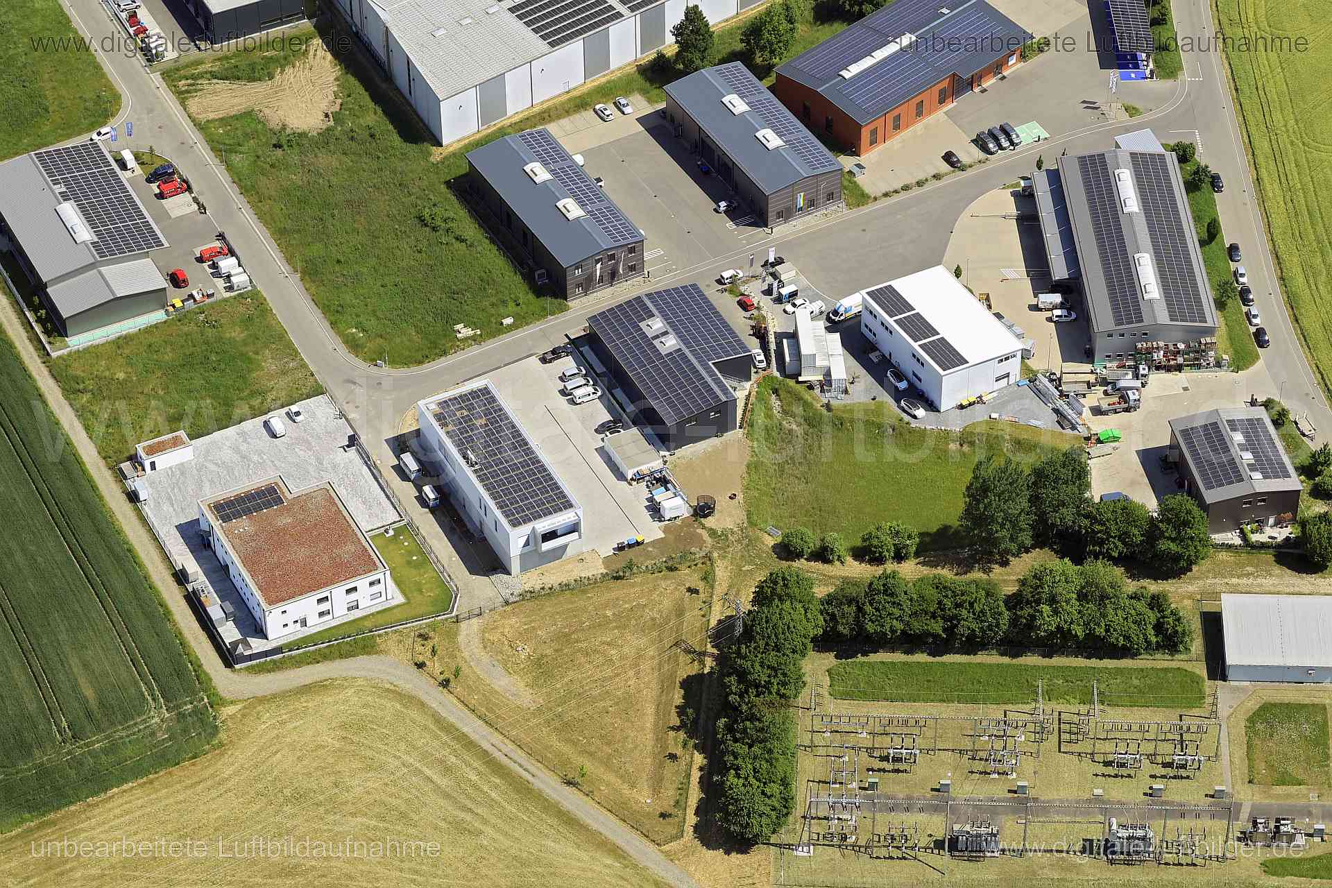 Luftaufnahme Gewerbegebiet Niederbiegen in Ravensburg | Raensburg, Baden-Württemberg