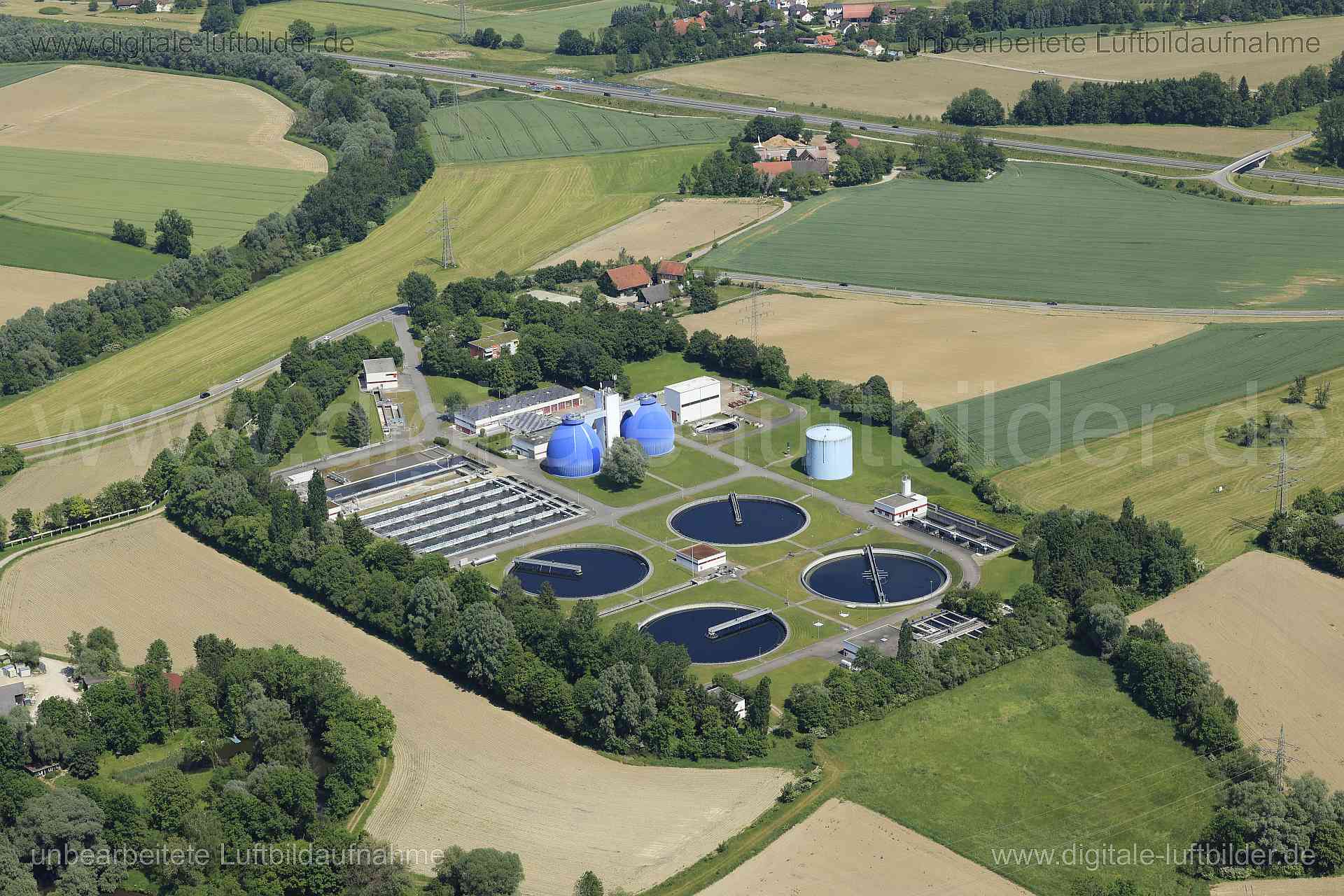 Luftaufnahme Kläranlage Langwiese in Ravensburg | Raensburg, Baden-Württemberg
