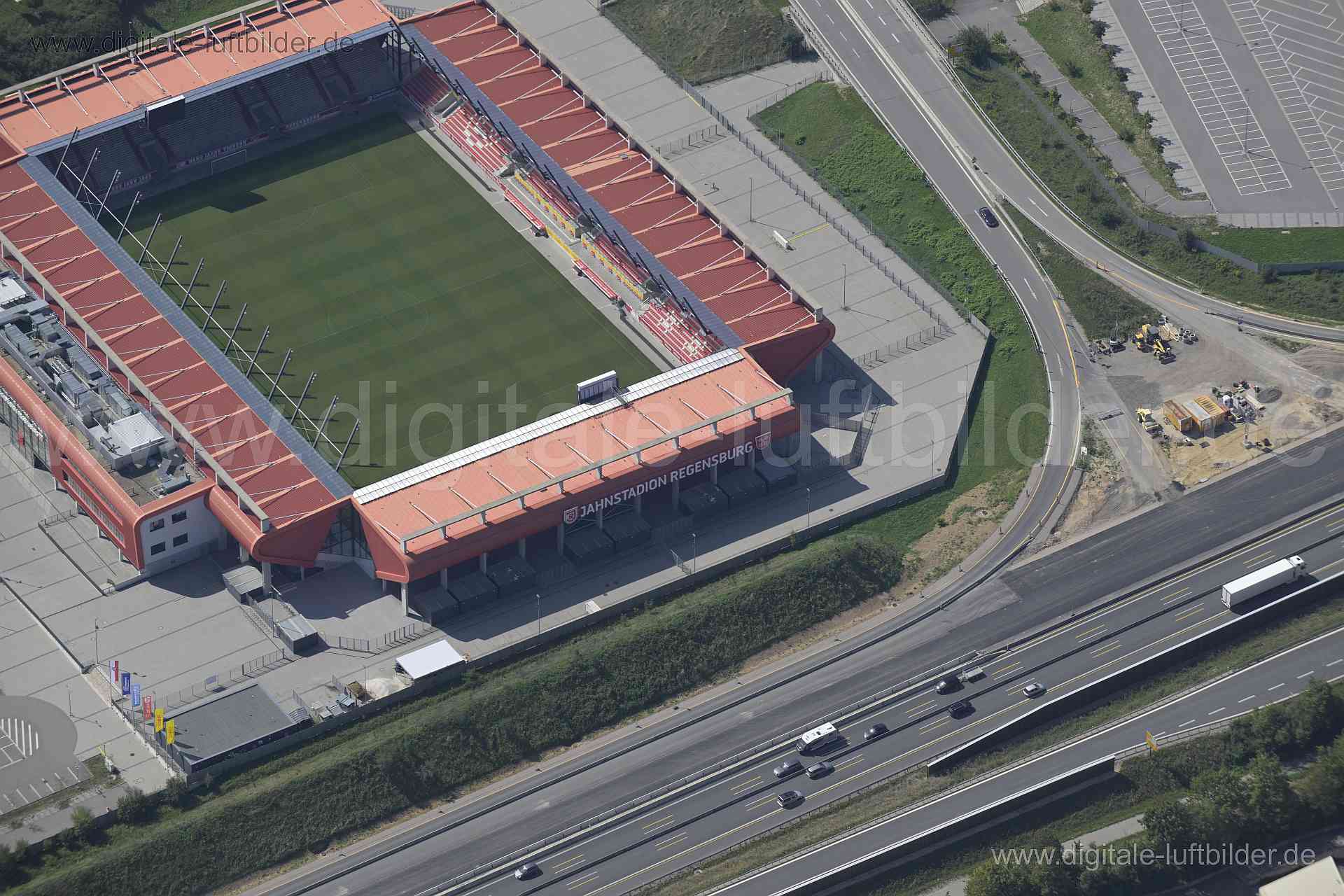 Luftaufnahme Jahnstadion Regenburg in Regensburg | Oberpfalz, Bayern
