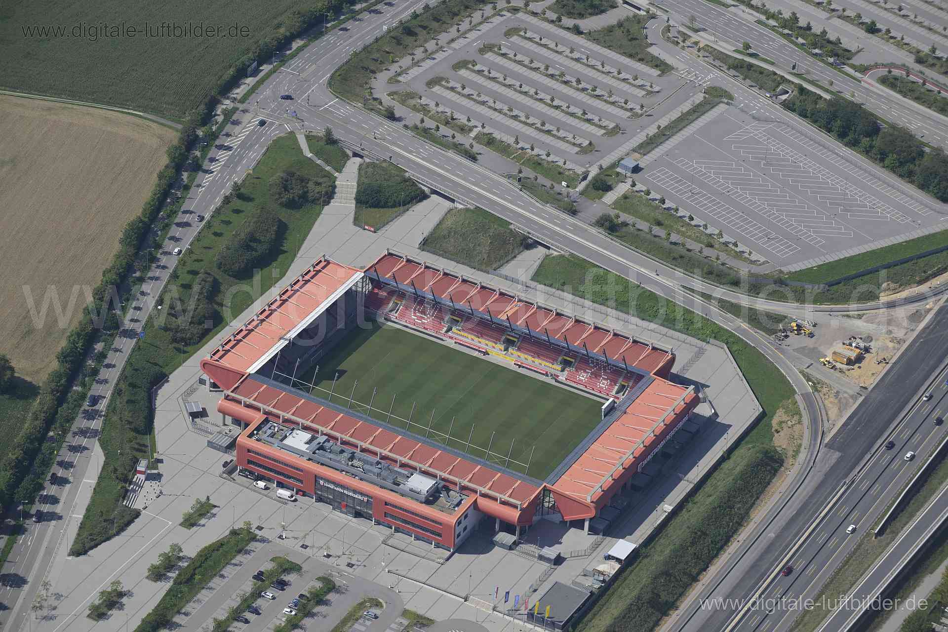 Luftaufnahme Jahnstadion Regenburg in Regensburg | Oberpfalz, Bayern
