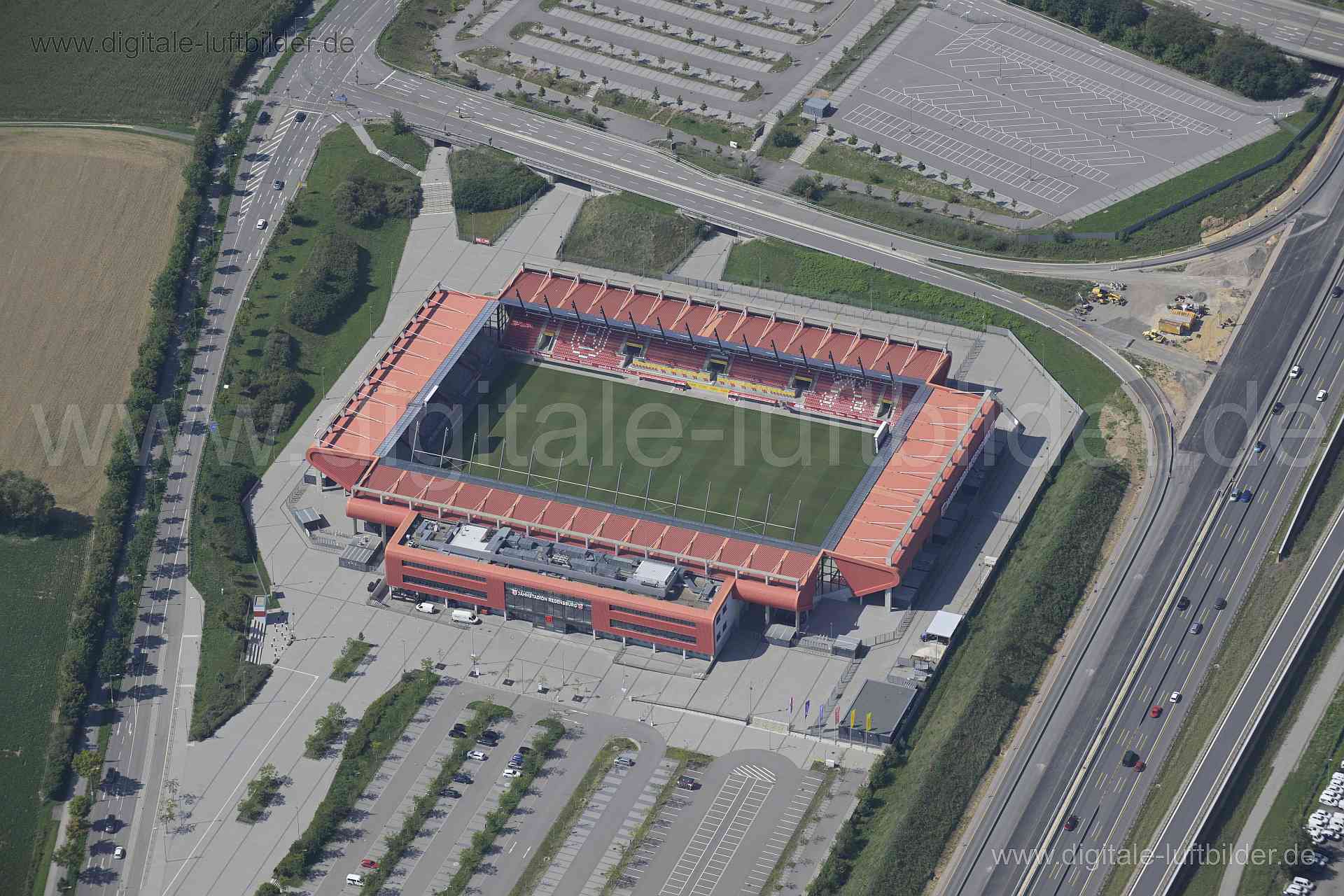 Luftaufnahme Jahnstadion Regenburg in Regensburg | Oberpfalz, Bayern