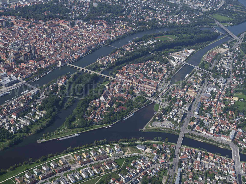 Luftaufnahme Regensburg in Regensburg | Oberpfalz, Bayern