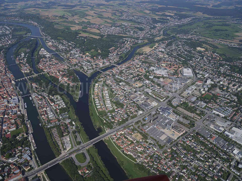 Luftaufnahme Regensburg in Regensburg | Oberpfalz, Bayern