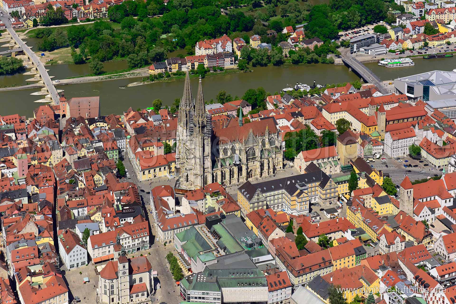 Luftbild Regensburg Dom St. Peter