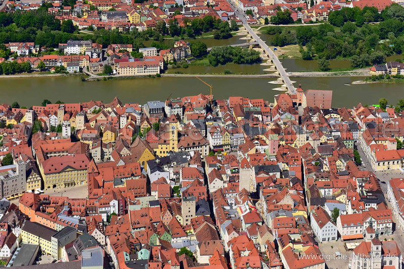 Luftaufnahme Regensburg in Regensburg | Oberpfalz, Bayern