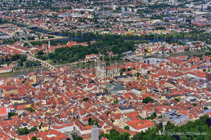 Luftaufnahme Regensburg in Regensburg | Oberpfalz, Bayern