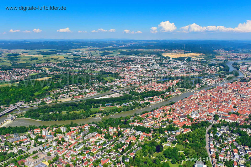 Luftaufnahme Regensburg in Regensburg | Oberpfalz, Bayern