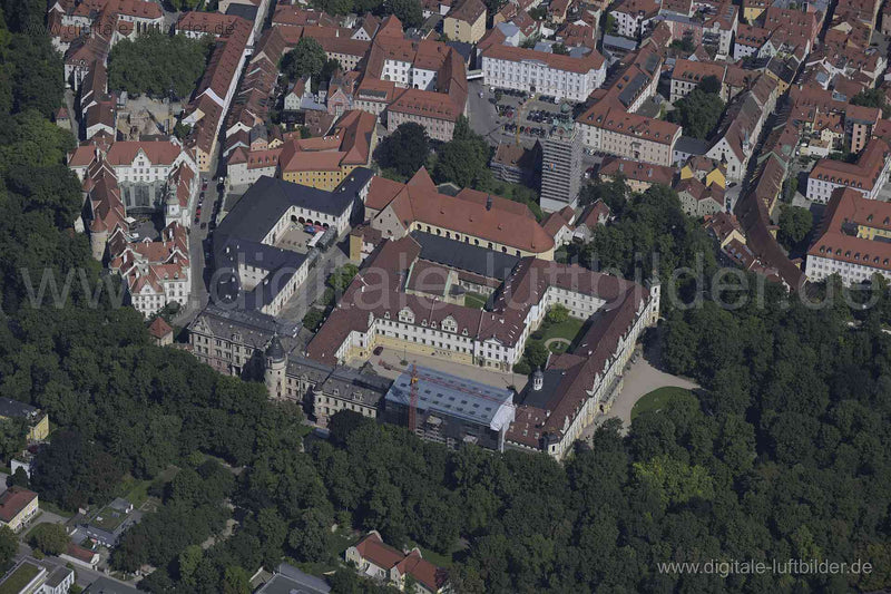 Luftaufnahme Schloss St. Emmeram in Regensburg | Oberpfalz, Bayern