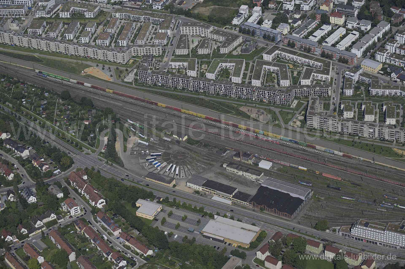 Luftaufnahme Siemens Rail Inbetriebsetzungsstützpunkt in Regensburg | Oberpfalz, Bayern