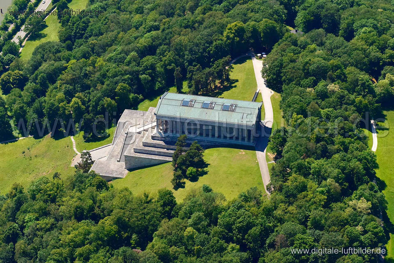 Luftaufnahme Walhalla in Regensburg | Oberpfalz, Bayern