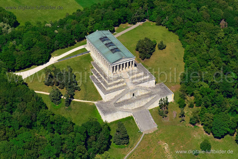 Luftaufnahme Walhalla in Regensburg | Oberpfalz, Bayern
