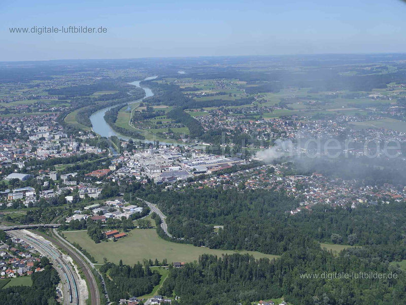 Luftaufnahme Rosenheim in Rosenheim | Oberbayern, Bayern