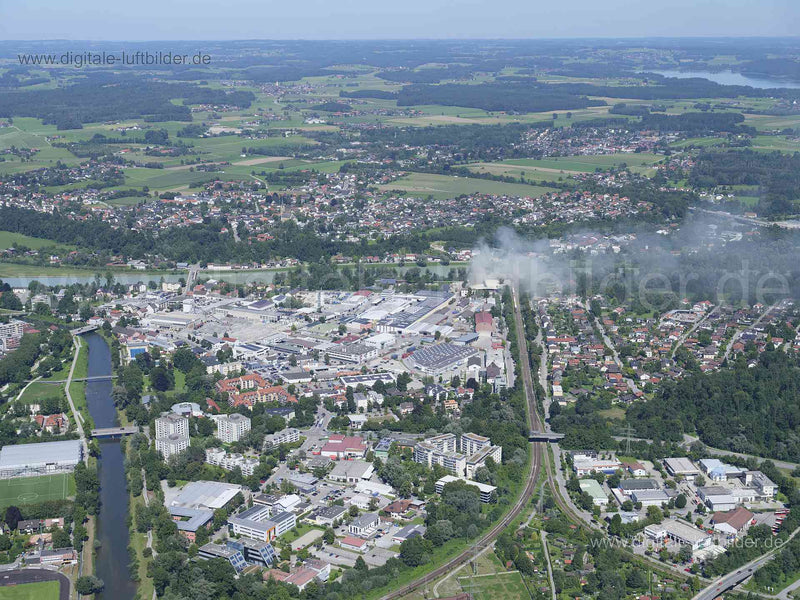 Luftaufnahme Rosenheim in Rosenheim | Oberbayern, Bayern
