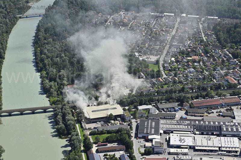 Luftaufnahme Wertstoffhof Rosenheim in Rosenheim | Oberbayern, Bayern
