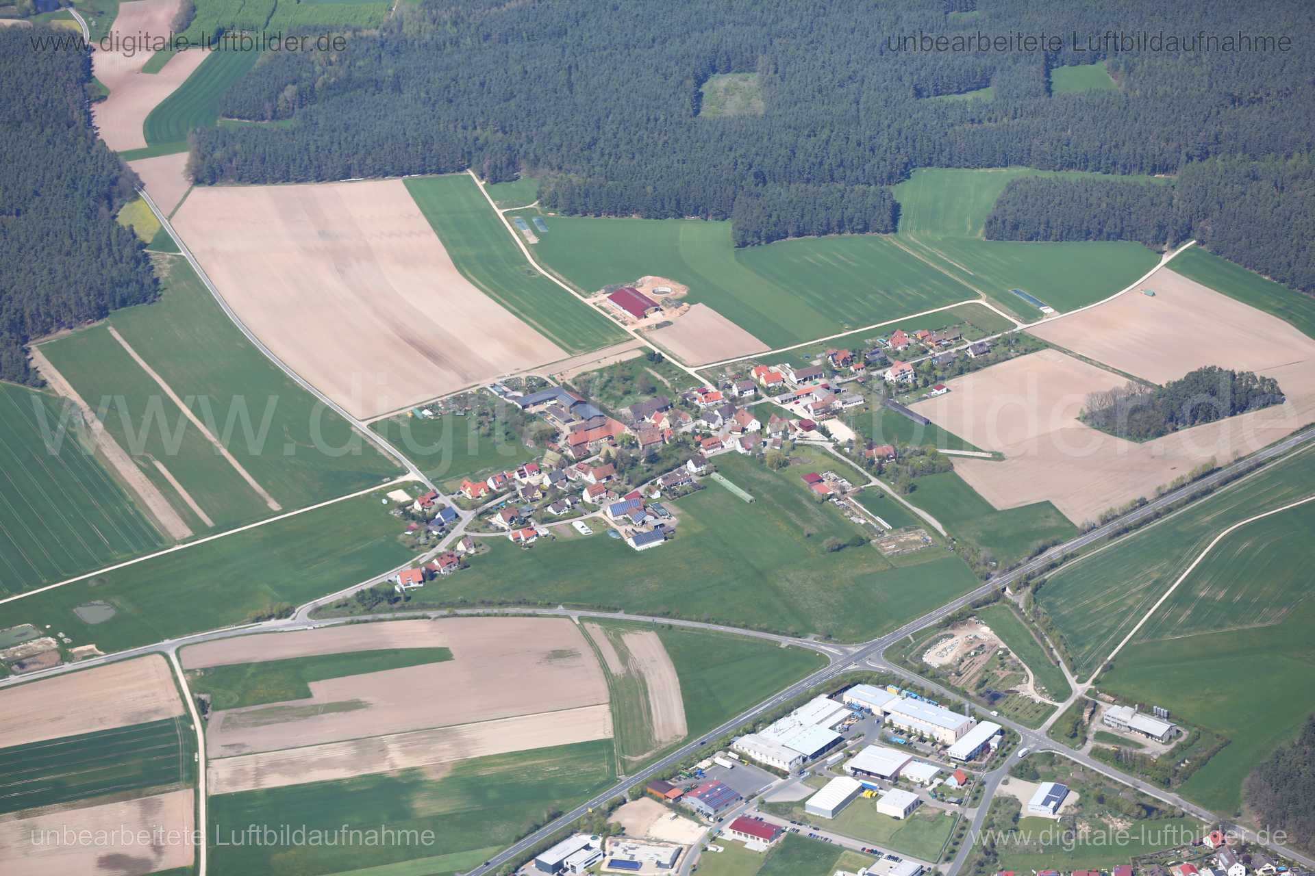 Luftaufnahme Günzersreuth in Roth | Mittelfranken, Bayern