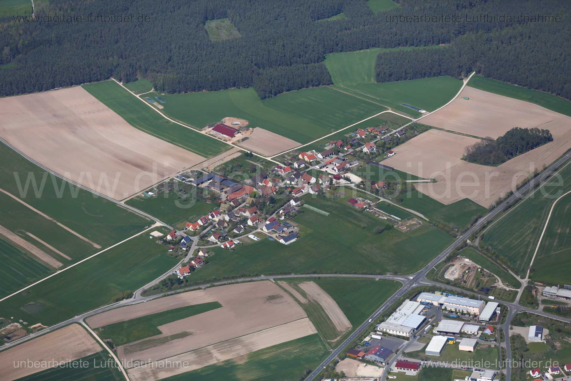 Luftaufnahme Günzersreuth in Roth | Mittelfranken, Bayern
