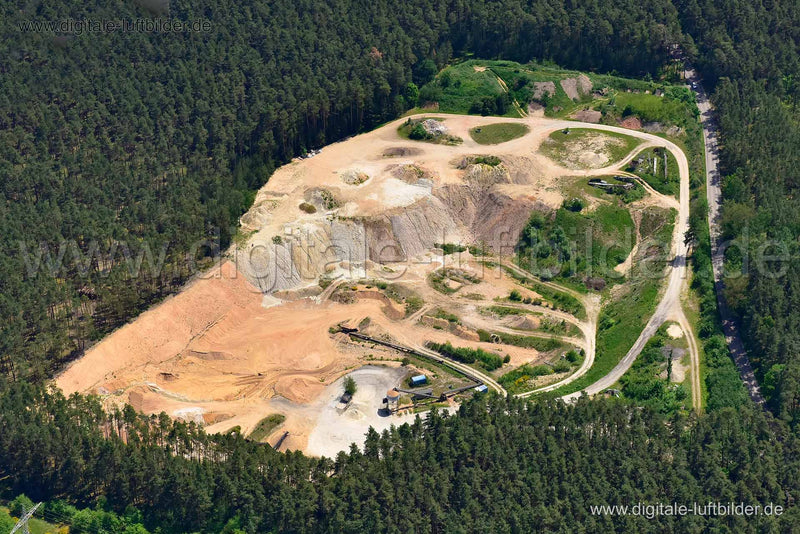 Luftaufnahme Sandgrube in Roth | Mittelfranken, Bayern