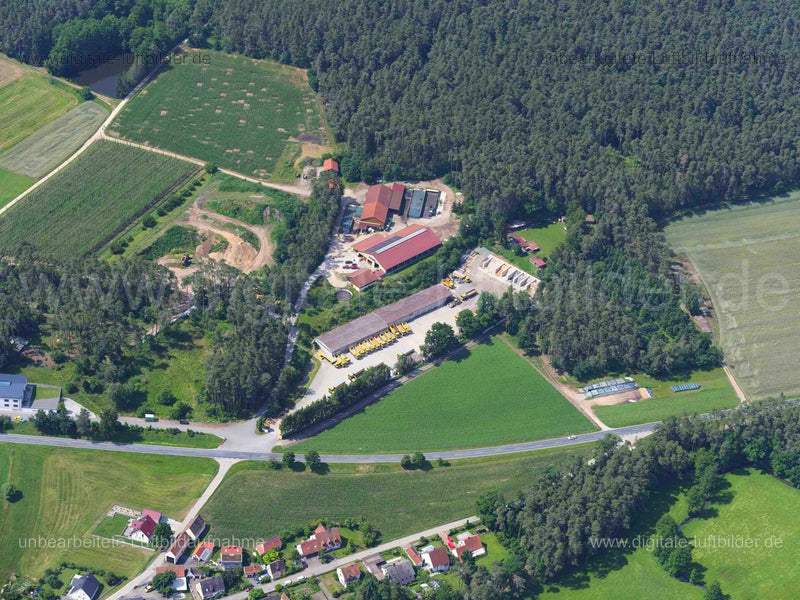 Luftaufnahme Erdbau Reithelshöfer in Rothaurach | Mittelfranken, Bayern