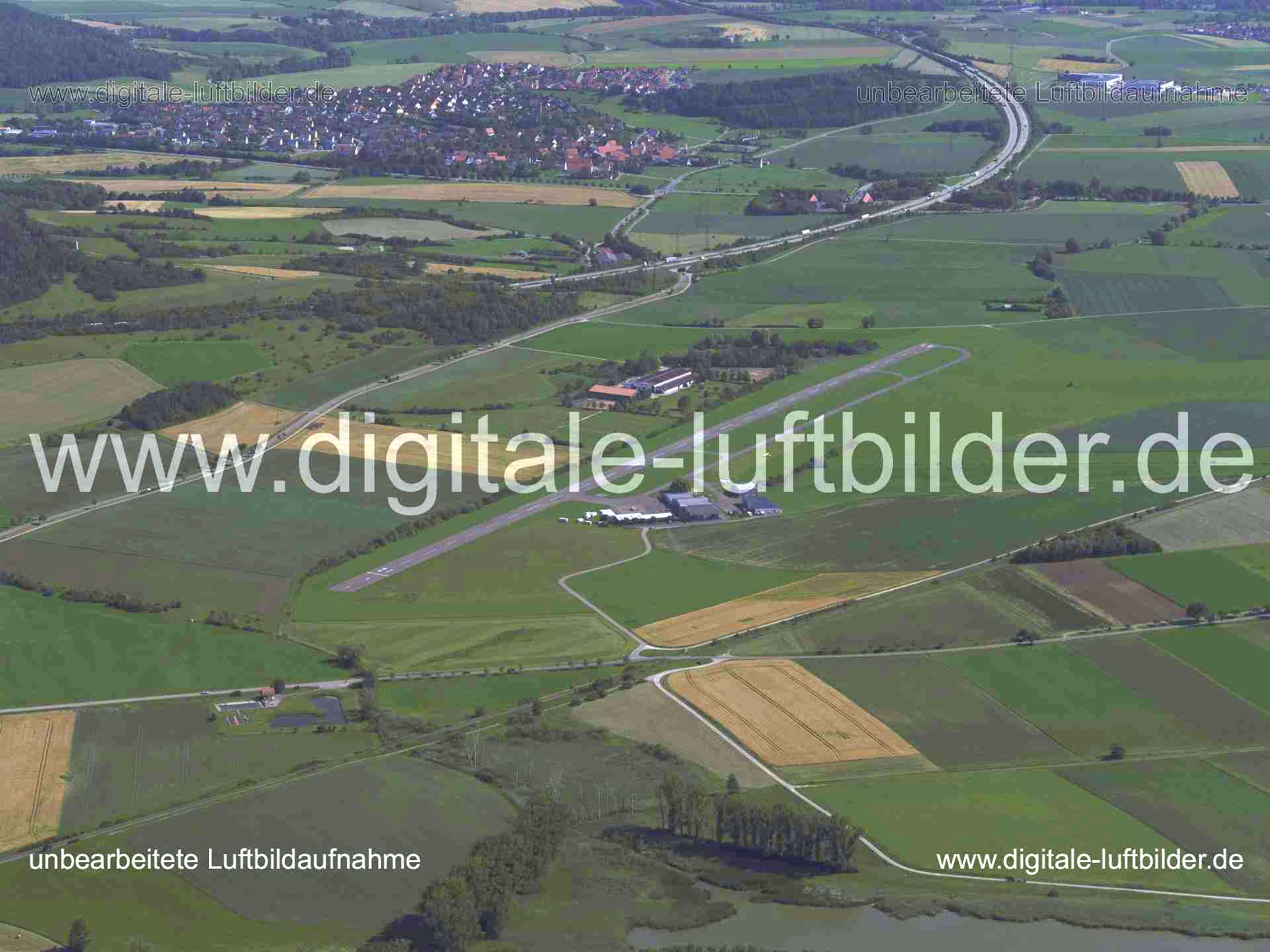 Luftbild: Flugplatz Rothenburg ob der Tauber, Rothenburg ob der Tauber