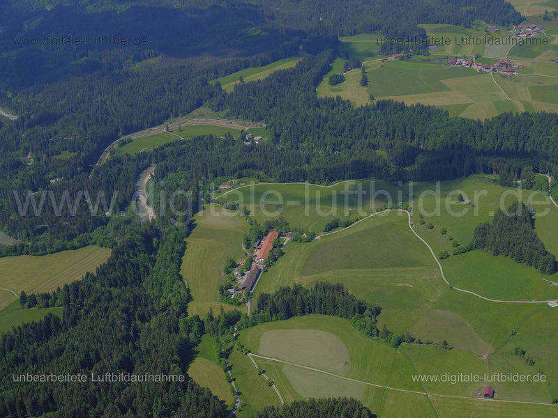 Luftaufnahme Acheleschwaig in Saulgrub | Oberbayern, Bayern