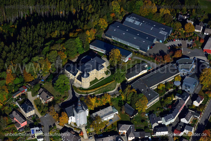 Luftaufnahme Feuerwehrmuseum in Schauenstein | Oberfranken, Bayern