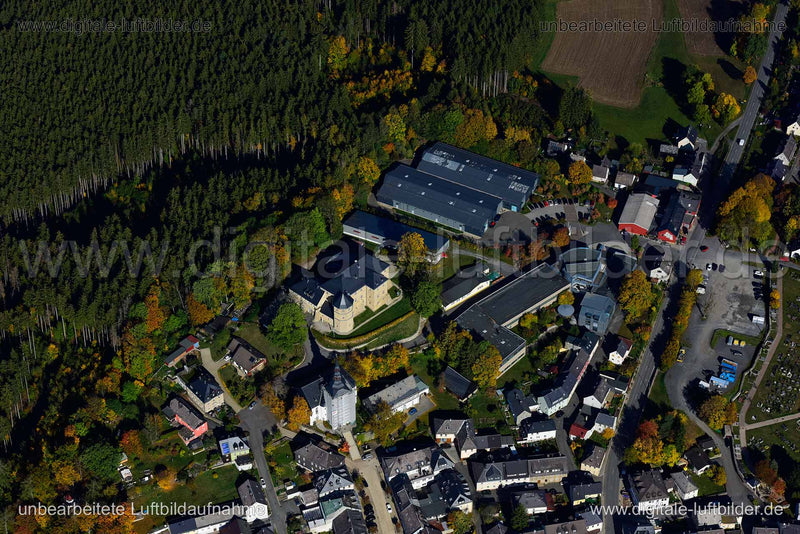 Luftaufnahme Feuerwehrmuseum in Schauenstein | Oberfranken, Bayern