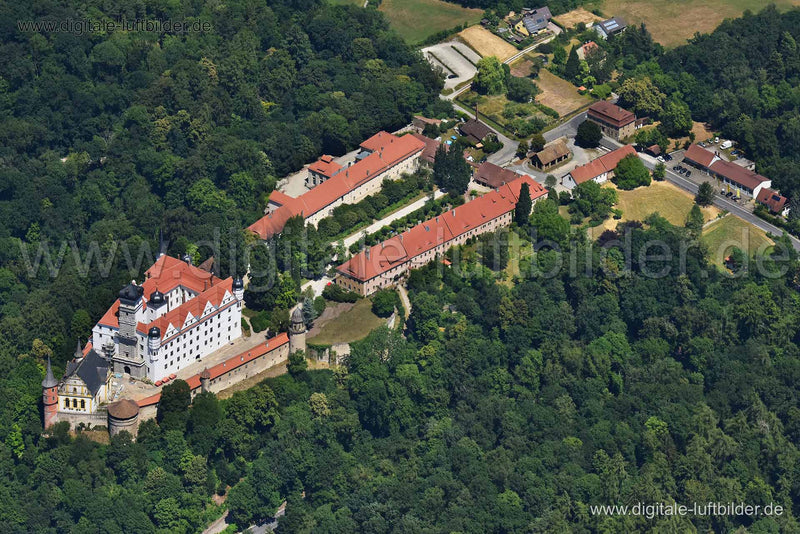 Luftaufnahme Schloss Schwarzenberg in Scheinfeld | Mittelfranken, Bayern