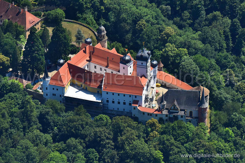 Luftaufnahme Schloss Schwarzenberg in Scheinfeld | Mittelfranken, Bayern