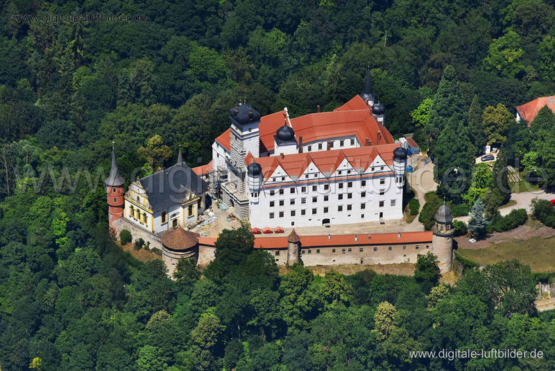 Luftaufnahme Schloss Schwarzenberg in Scheinfeld | Mittelfranken, Bayern