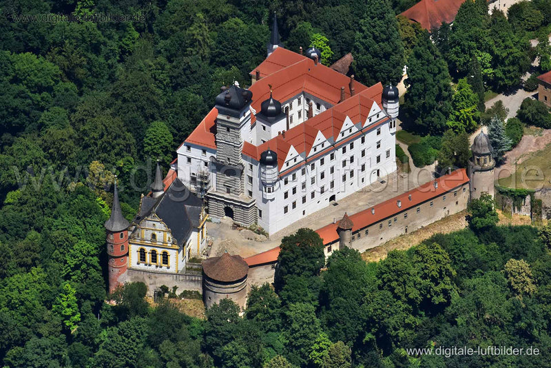Luftaufnahme Schloss Schwarzenberg in Scheinfeld | Mittelfranken, Bayern