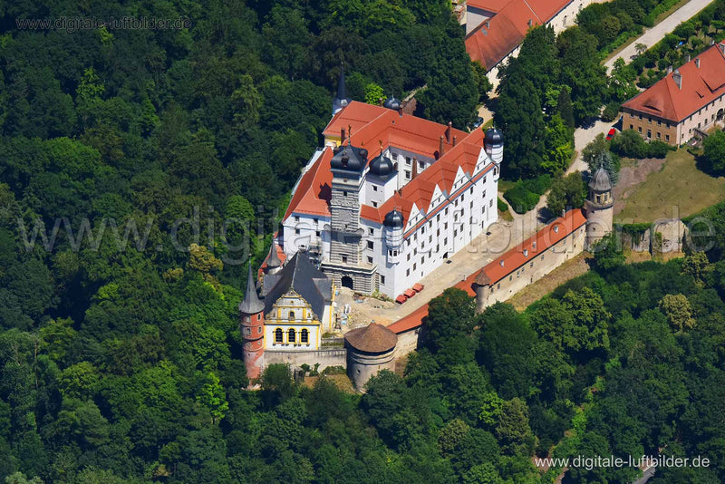 Luftaufnahme Schloss Schwarzenberg in Scheinfeld | Mittelfranken, Bayern