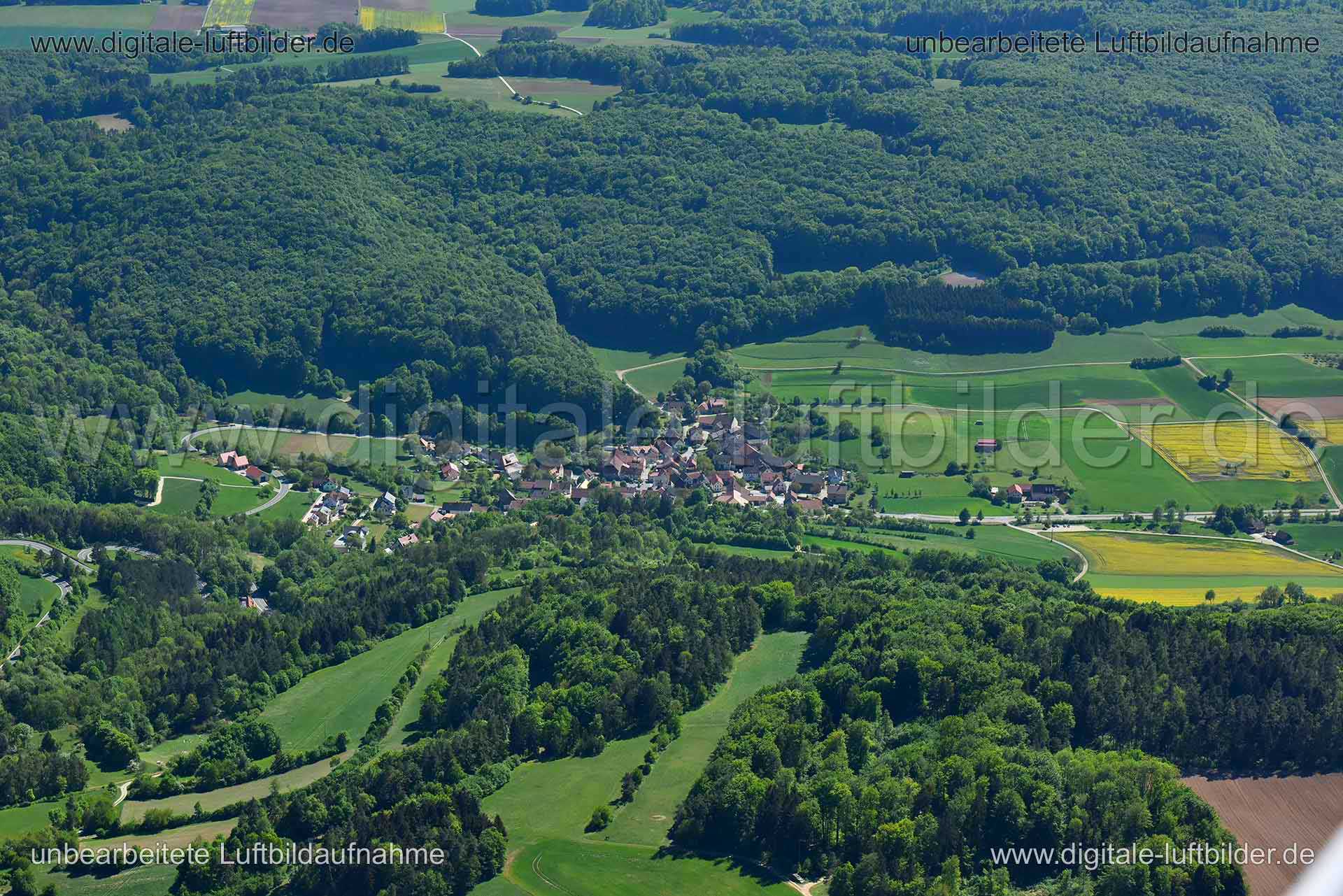 Luftaufnahme bei Litzendorf in Scheßlitz | Oberfranken, Bayern