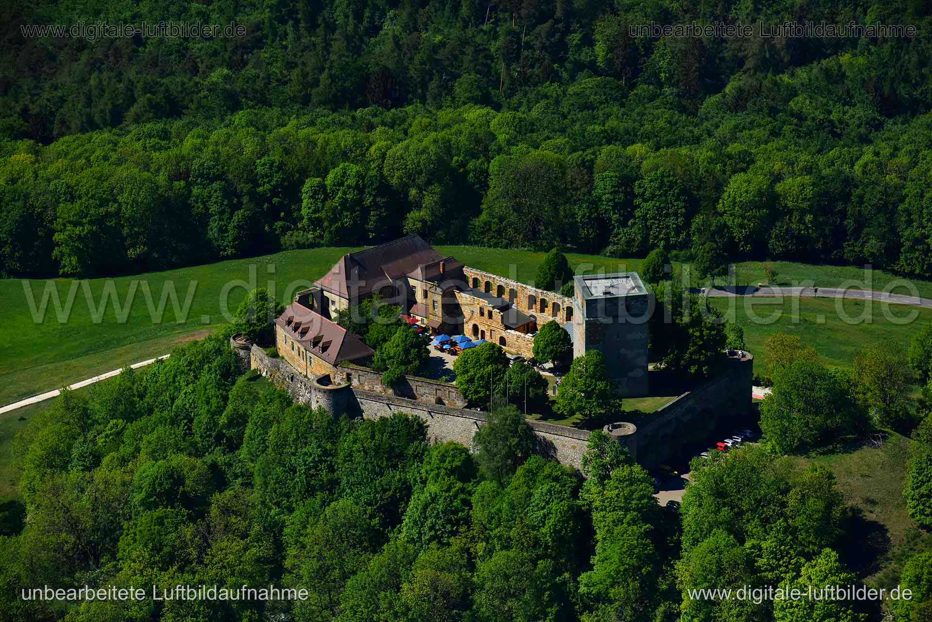 Luftaufnahme Giechburg in Scheßlitz | Oberfranken, Bayern