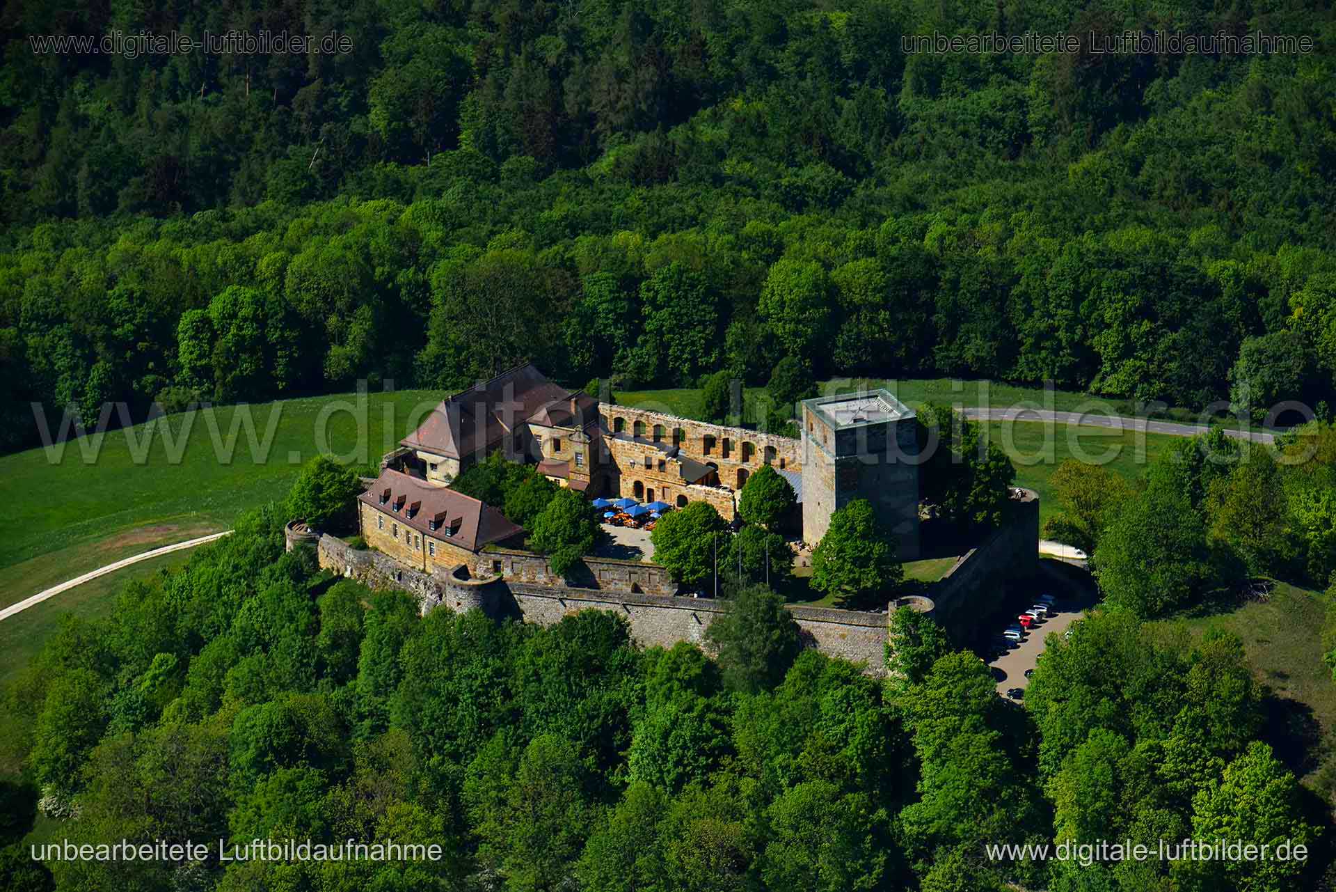 Luftaufnahme Giechburg in Scheßlitz | Oberfranken, Bayern