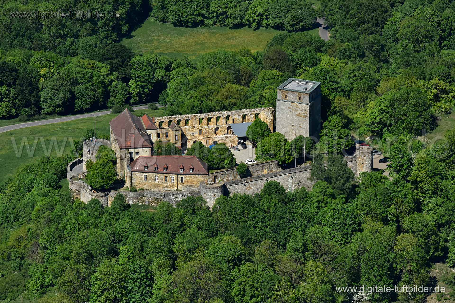 Luftaufnahme Giechburg in Scheßlitz | Oberfranken, Bayern