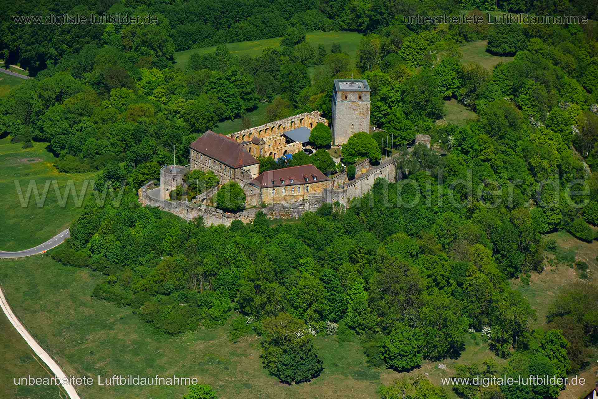 Luftaufnahme Giechburg in Scheßlitz | Oberfranken, Bayern