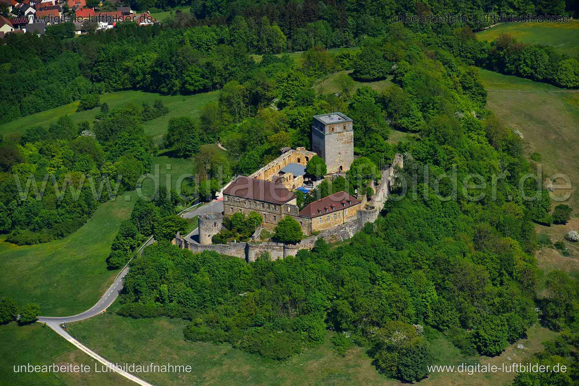 Luftaufnahme Giechburg in Scheßlitz | Oberfranken, Bayern