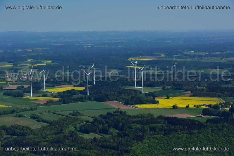 Luftaufnahme Windradpanorama in Scheßlitz | Oberfranken, Bayern