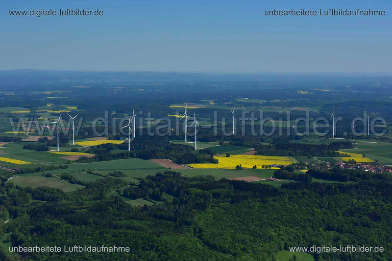 Luftaufnahme Windradpanorama in Scheßlitz | Oberfranken, Bayern